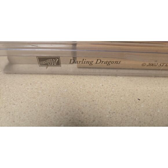 Stampin' Up! Darling Dragons Rubber Stamps Set of 6 Birthday Heart Miss You - Picture 4 of 5